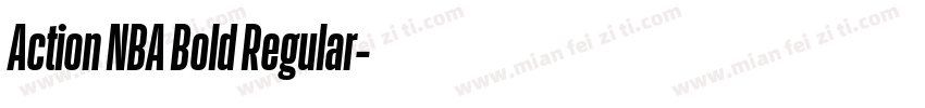 Action NBA Bold Regular字体转换